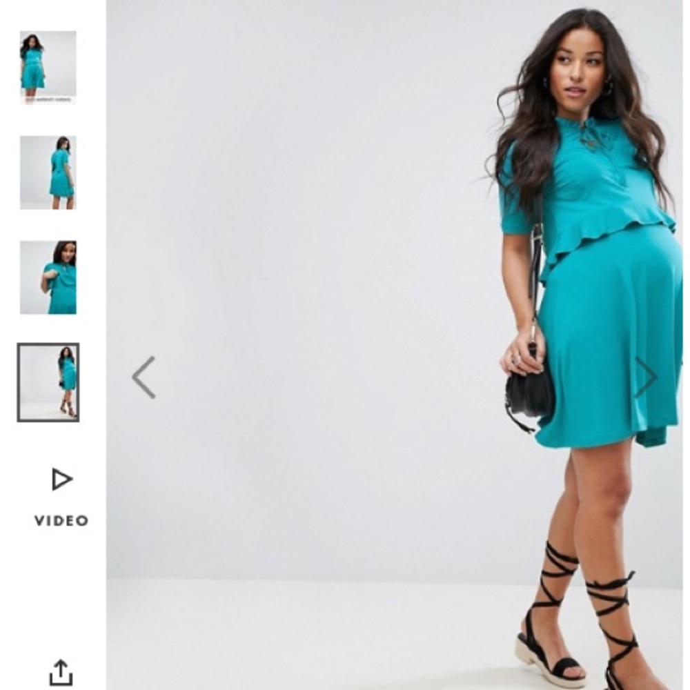NWT ASOS maternity nursing dress size 6 - Picture 1 of 3